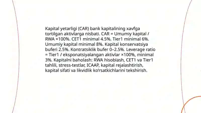 Aloqa bank: Tijorat bankini va yetarliligi tahlili 3