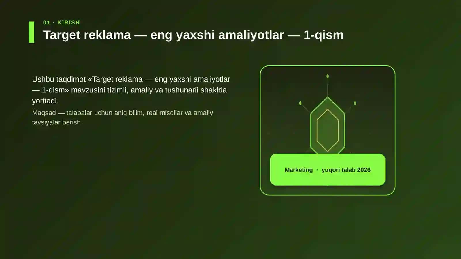 Target reklama — eng yaxshi amaliyotlar — 1-qism 3
