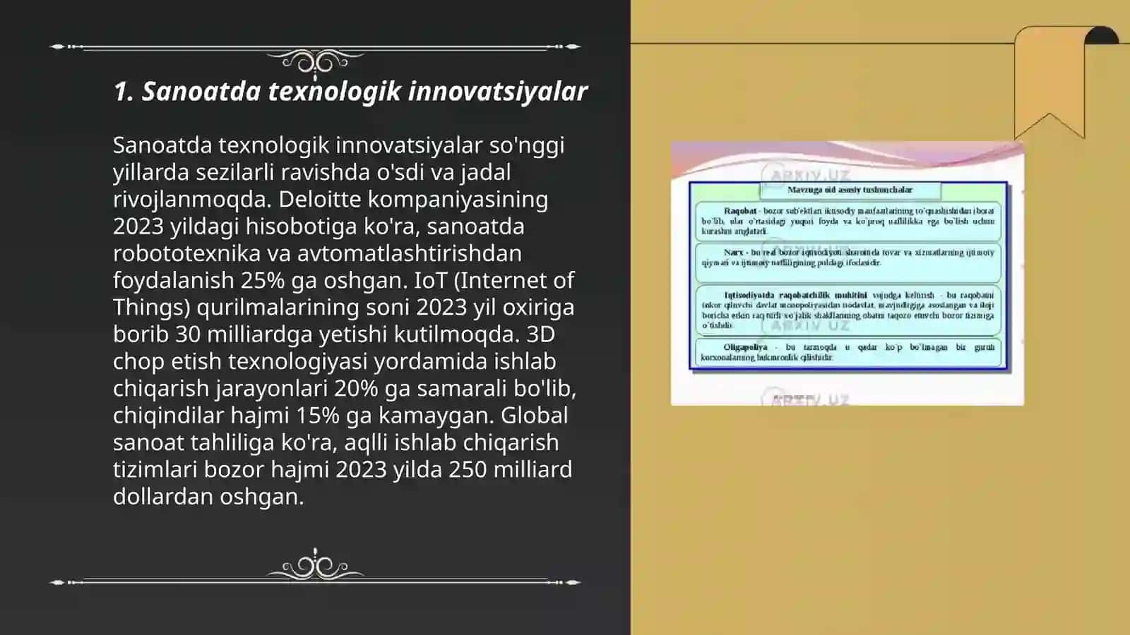 Sanoatda texnologik innovatsiyalar 3
