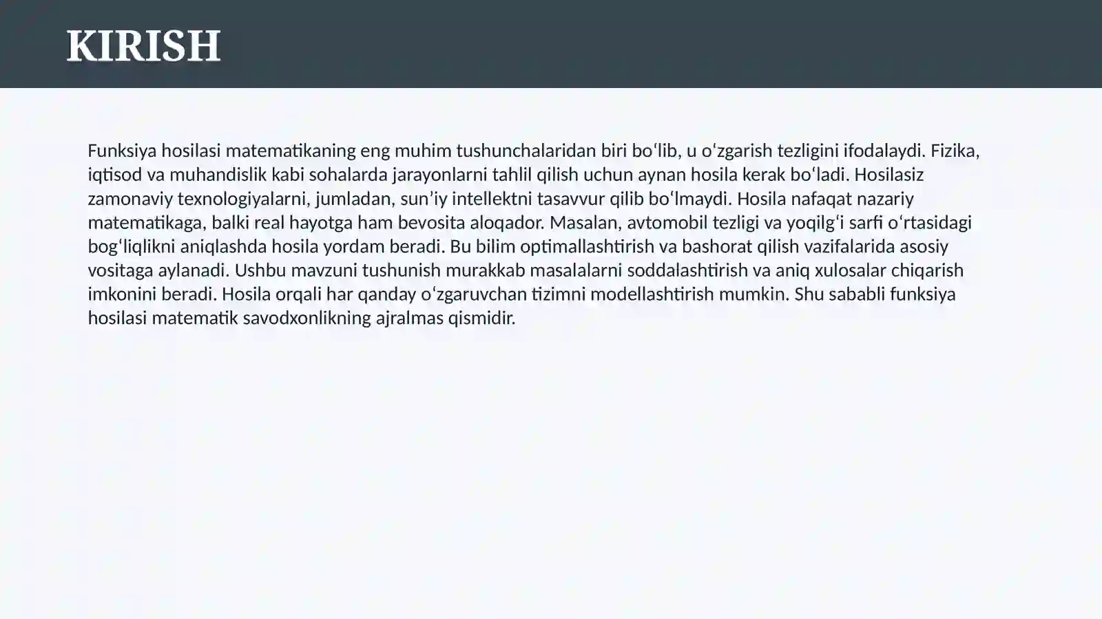 FUNKSIYA HOSILASI 3