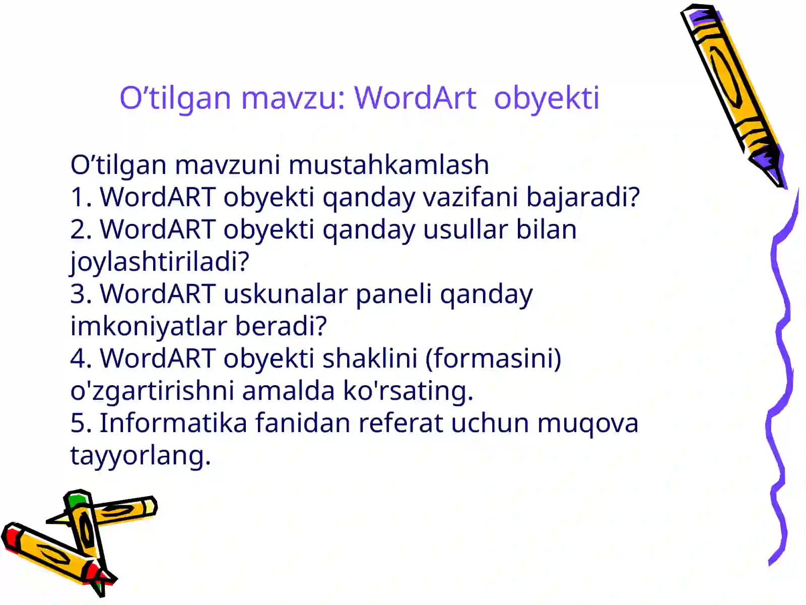 Wordda formulalar yozish 3