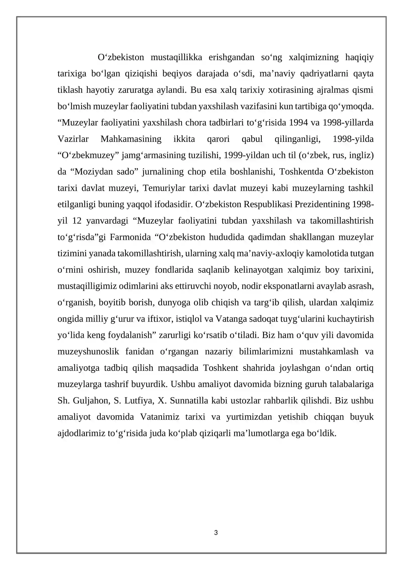 O‘ZBEKISTON MUZEYLARI 3