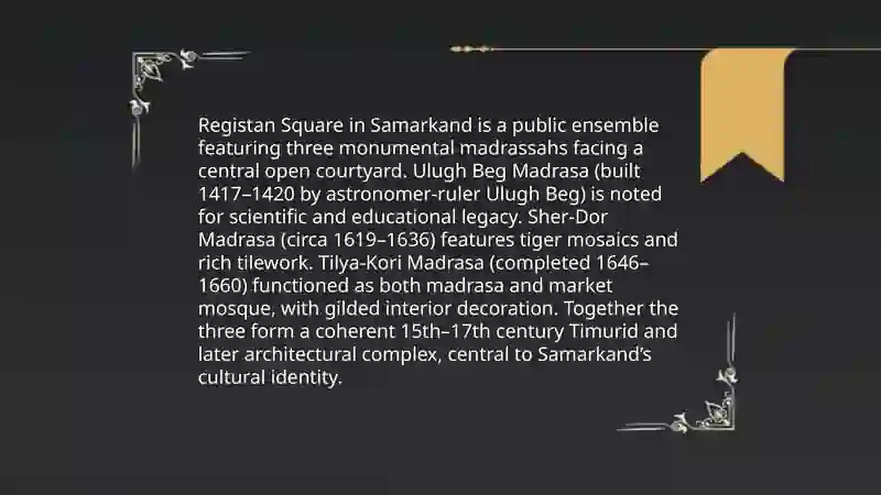 Registan Square in Samarkand 3