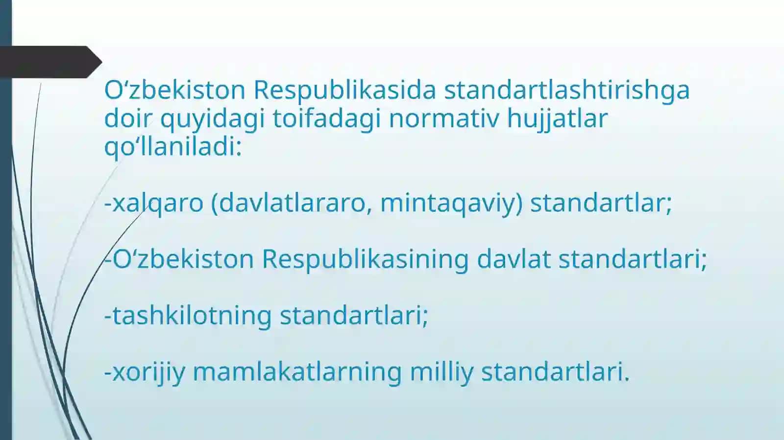 STANDARTLASHTIRISHGA DOIR NORMATIV HUJJATLAR 3