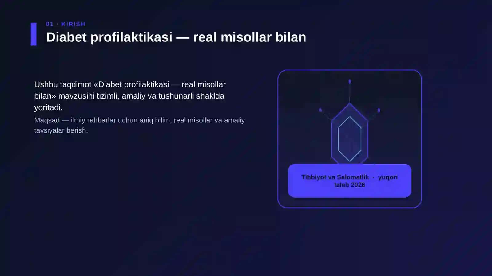 Diabet profilaktikasi — real misollar bilan 3