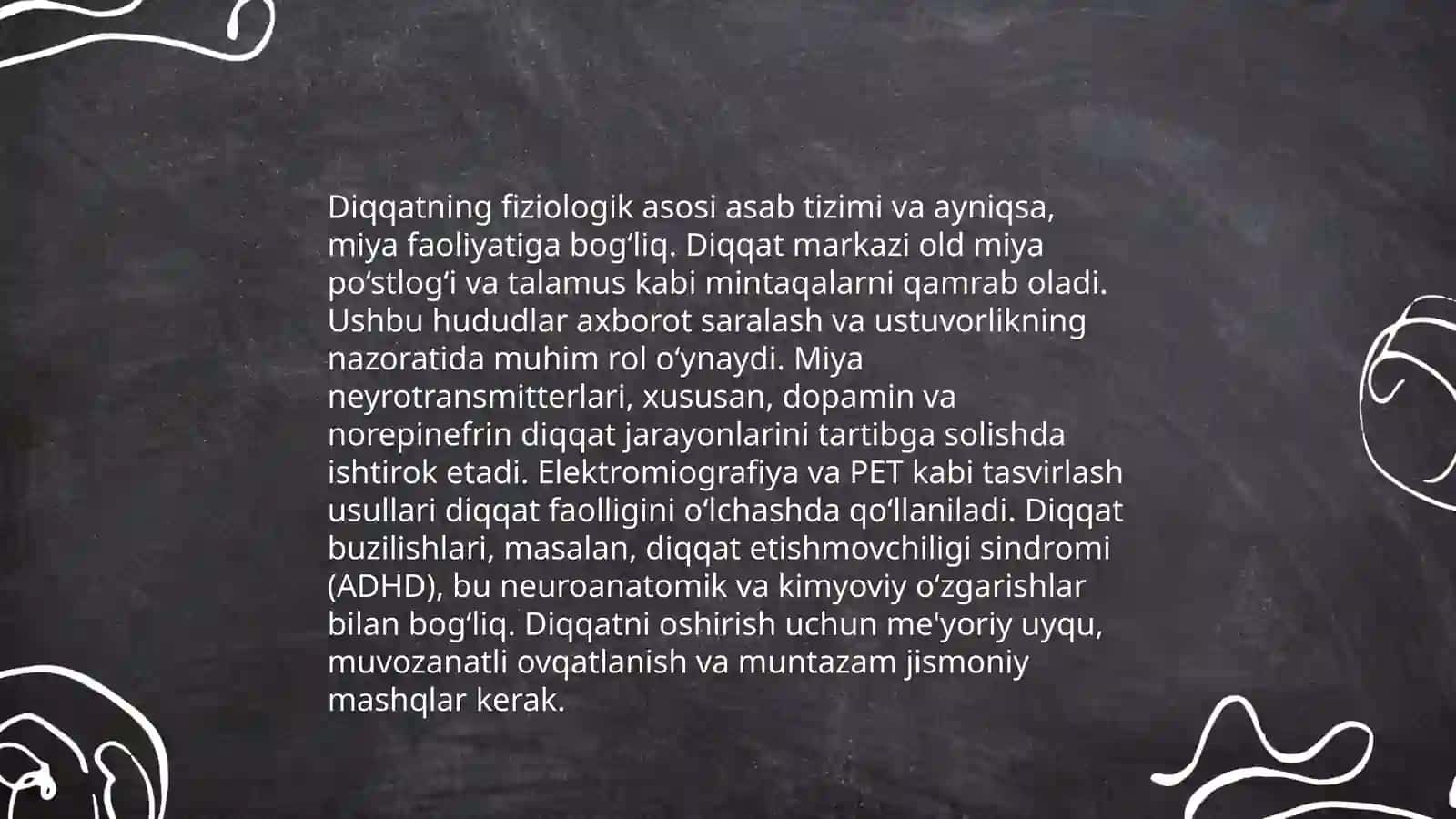 Diqqatning fiziologik nerv asoslari 3