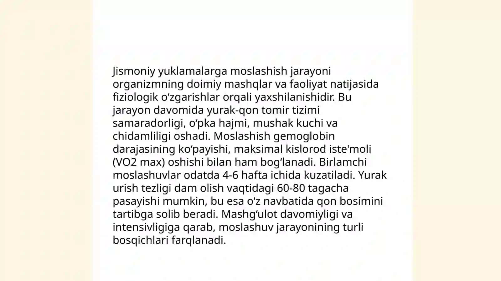 Jismoniy yuklamalarga moslashish va funksional sistemalarning zahiralari 3