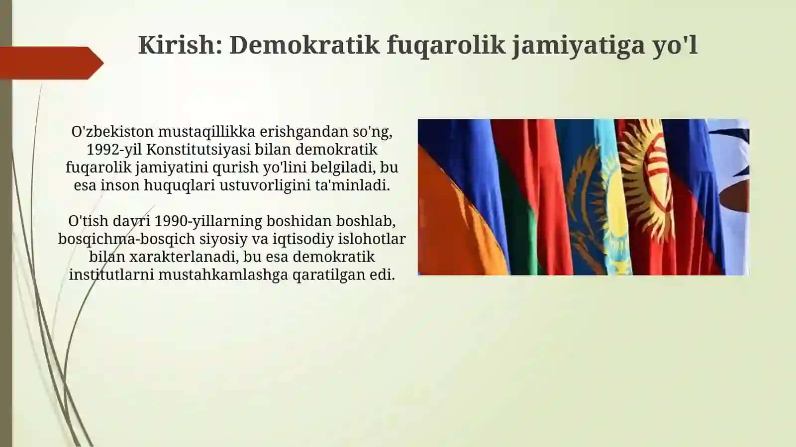 O'zbda domokratik fuqarolik jamiyati shakllanishi amalga oshirilgan siyosiy islohotlar 3