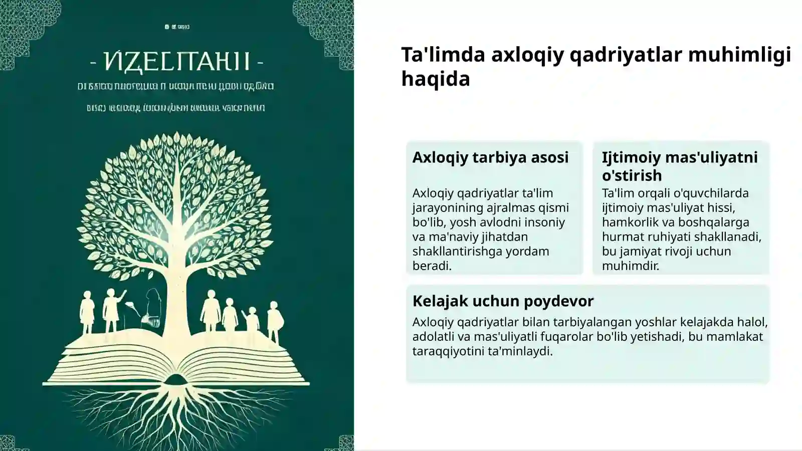 Umar Hayyom: Bilim va Tarbiya 3