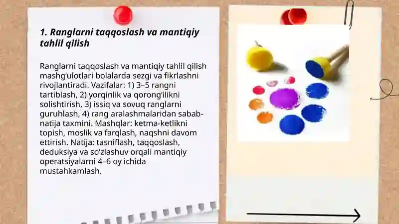 Tasviriy sanʼat mashgʻulotlarida maktabgacha yoshdagi bolalarning mantiqiy tafakkurni shakllantirish 3