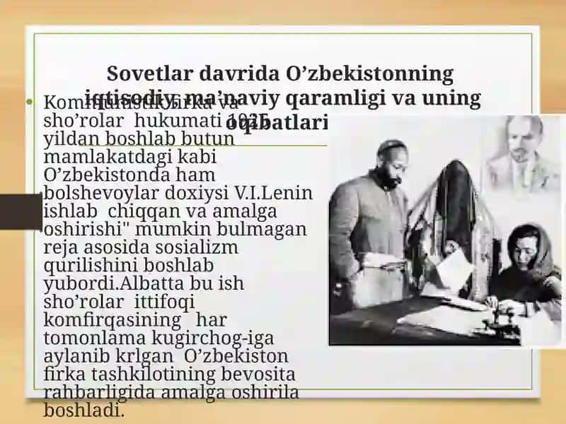 Sovet Hokimiyating O'zbekistonda Yuritgan Ijtimoiy Iqtisodiy Siyosati. Qatag'onlik Siyosati 3