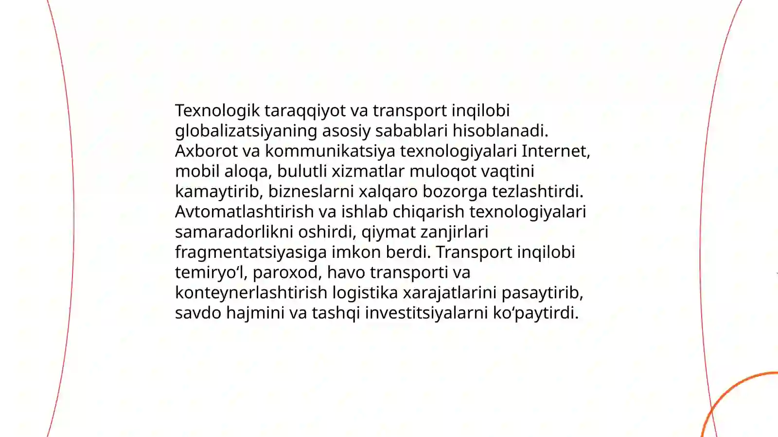 Globallashuv Omillari va Jahon Iqtisodiyotining Rivojlanish Bosqichlari 3