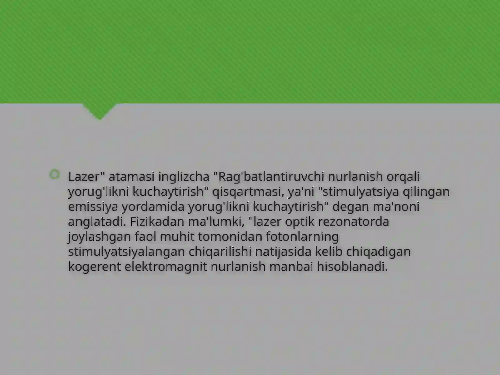 Lazerning tibbiyotda qo’llanilishi 3