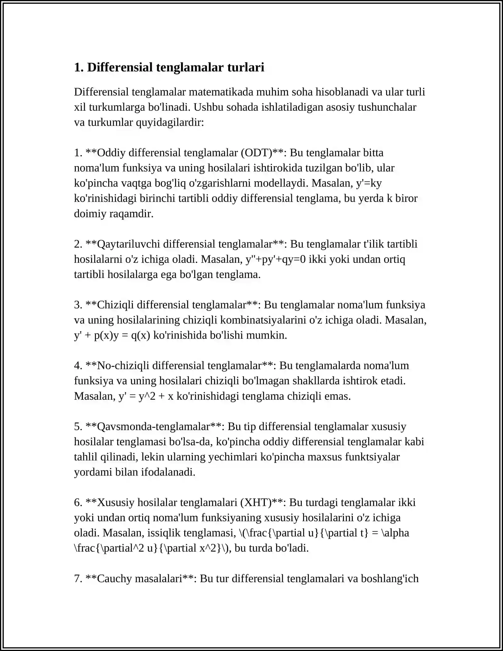 DIFFERENSIAL TENGLAMALAR 3