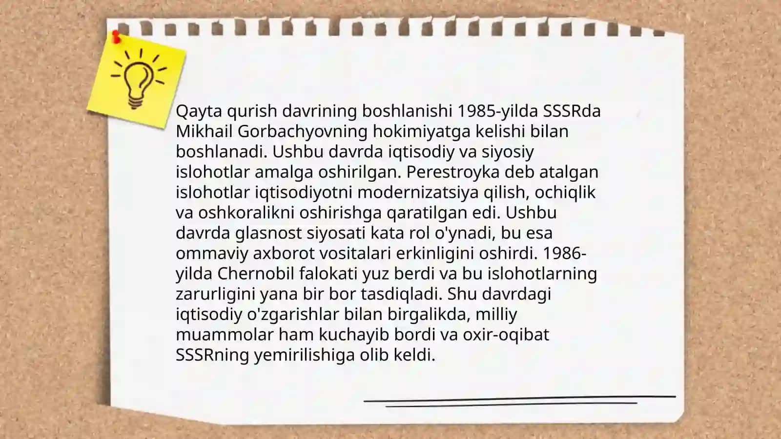 "Qayta qurish" yillarida O'zbekistondagi ijtimoiy-siyosiy vaziyat 3