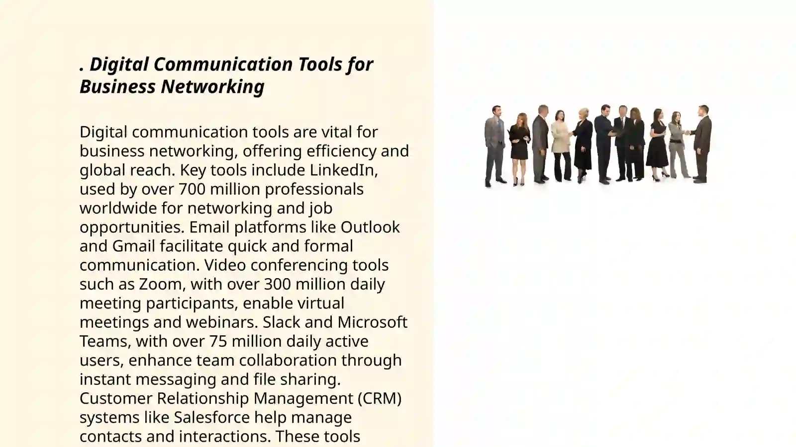 Digital Communication Tools for Business Networking 3