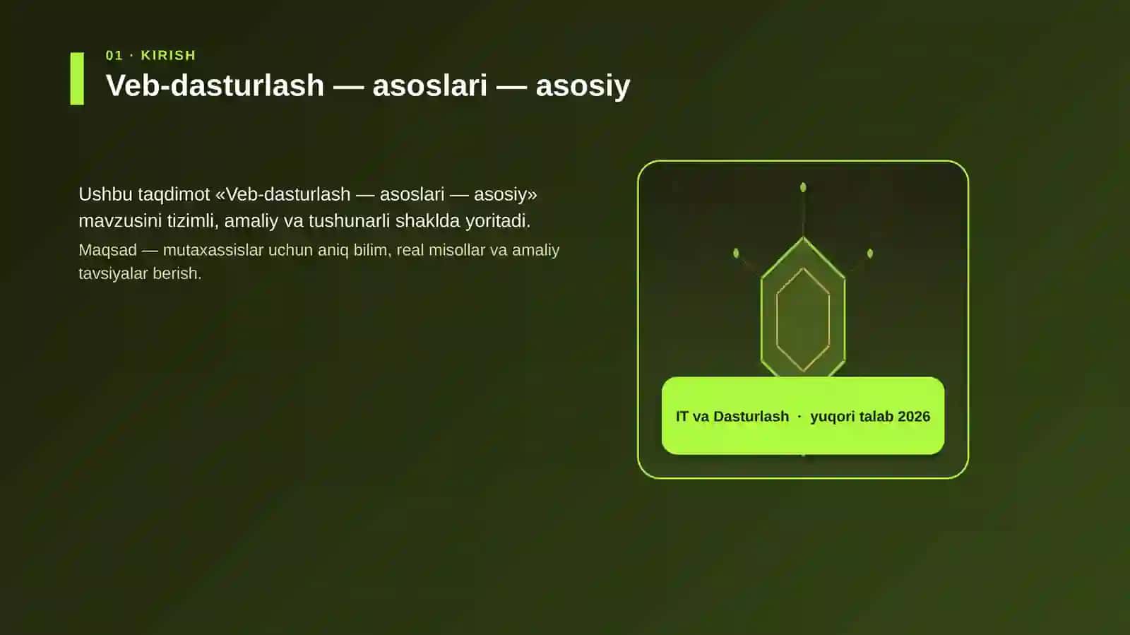Veb-dasturlash — asoslari — asosiy 3