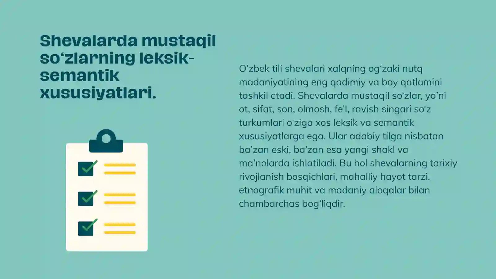 SHEVALARDA MUSTAQIL SO’ZLAR. SIFAT.  MATN USTIDA ISHLASH 3