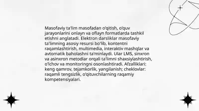 Masofaviy ta'lim 3