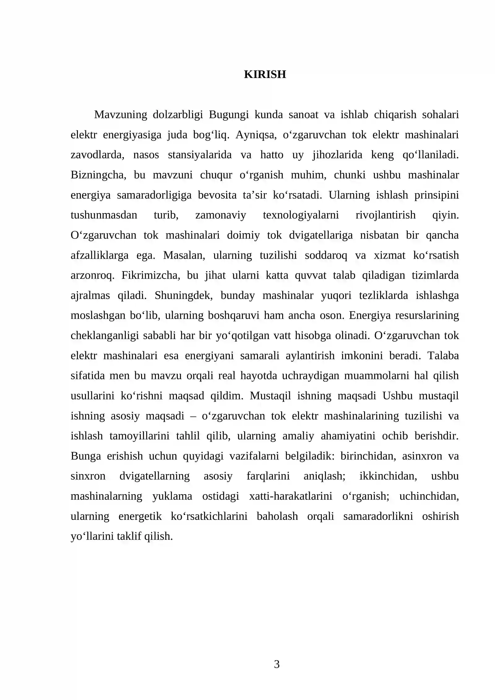 O‘zgaruvchan tok elektr mashinalari 3