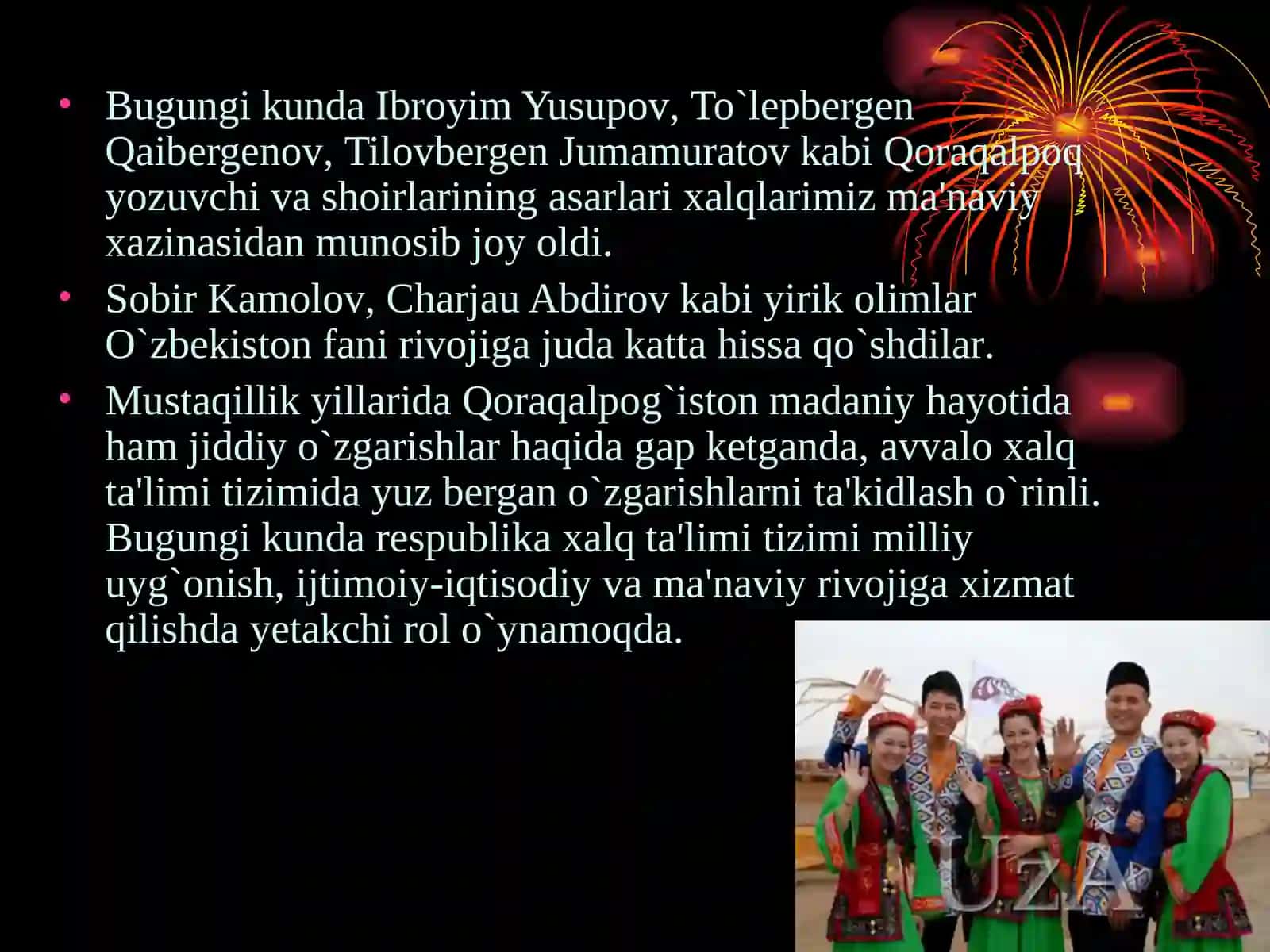 Qoraqalpog`iston respublikasida xalq ta'limi va madaniyat 3