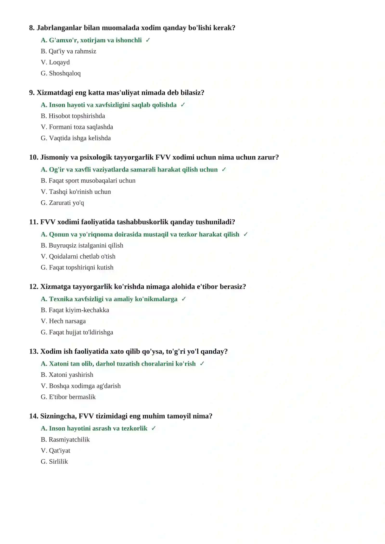 FVV test savollari 3