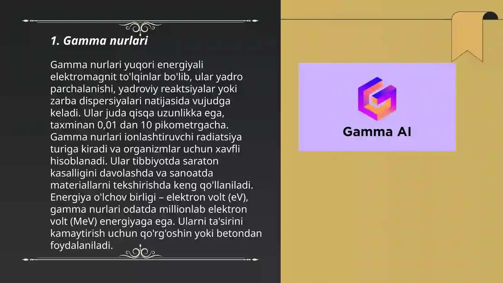 Gamma nurlari 3