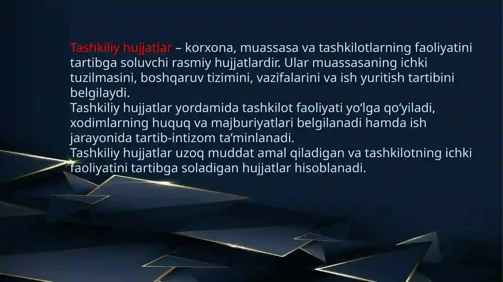 TASHKILIY HUJJATLAR 3