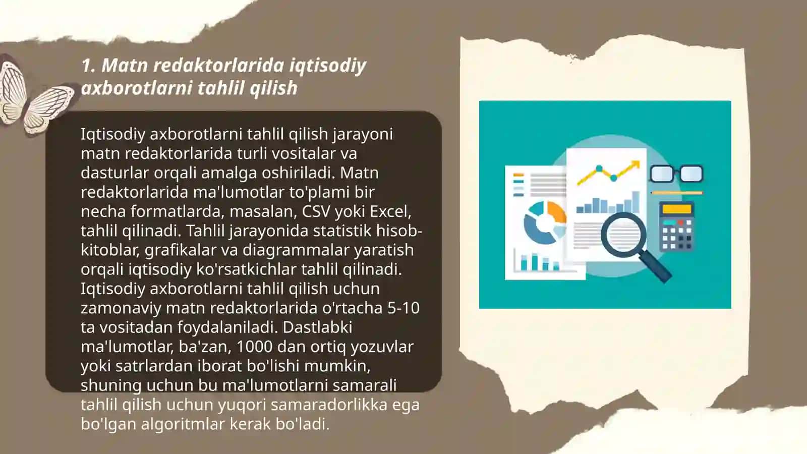 Iqtisodiy axborotlarni matn redaktorlari vositalaridan foydalangan holda qayta ishlash dasturlari 3