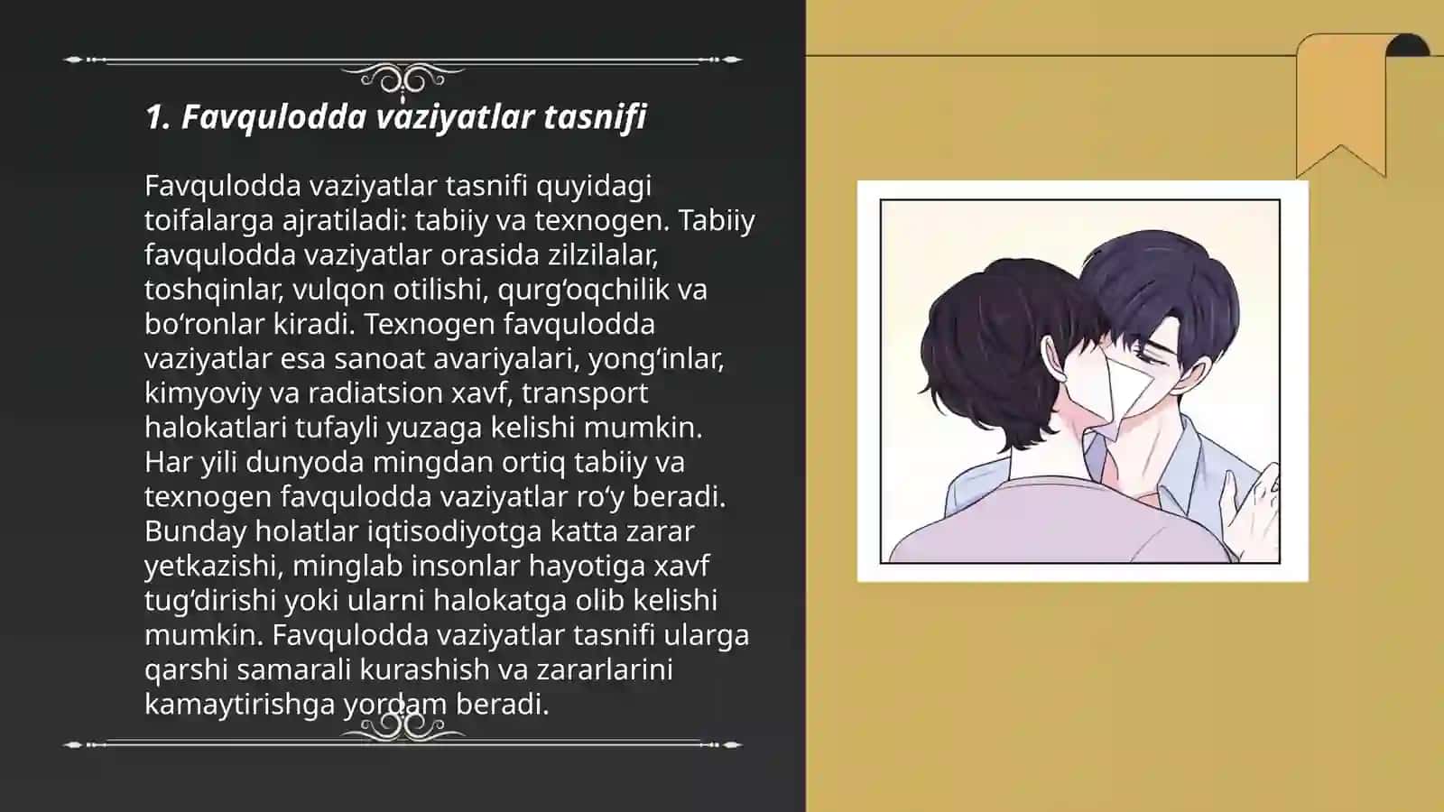Favqulotda vaziyatlar tasnifi tafsifi va ularning hususiyatlari 3