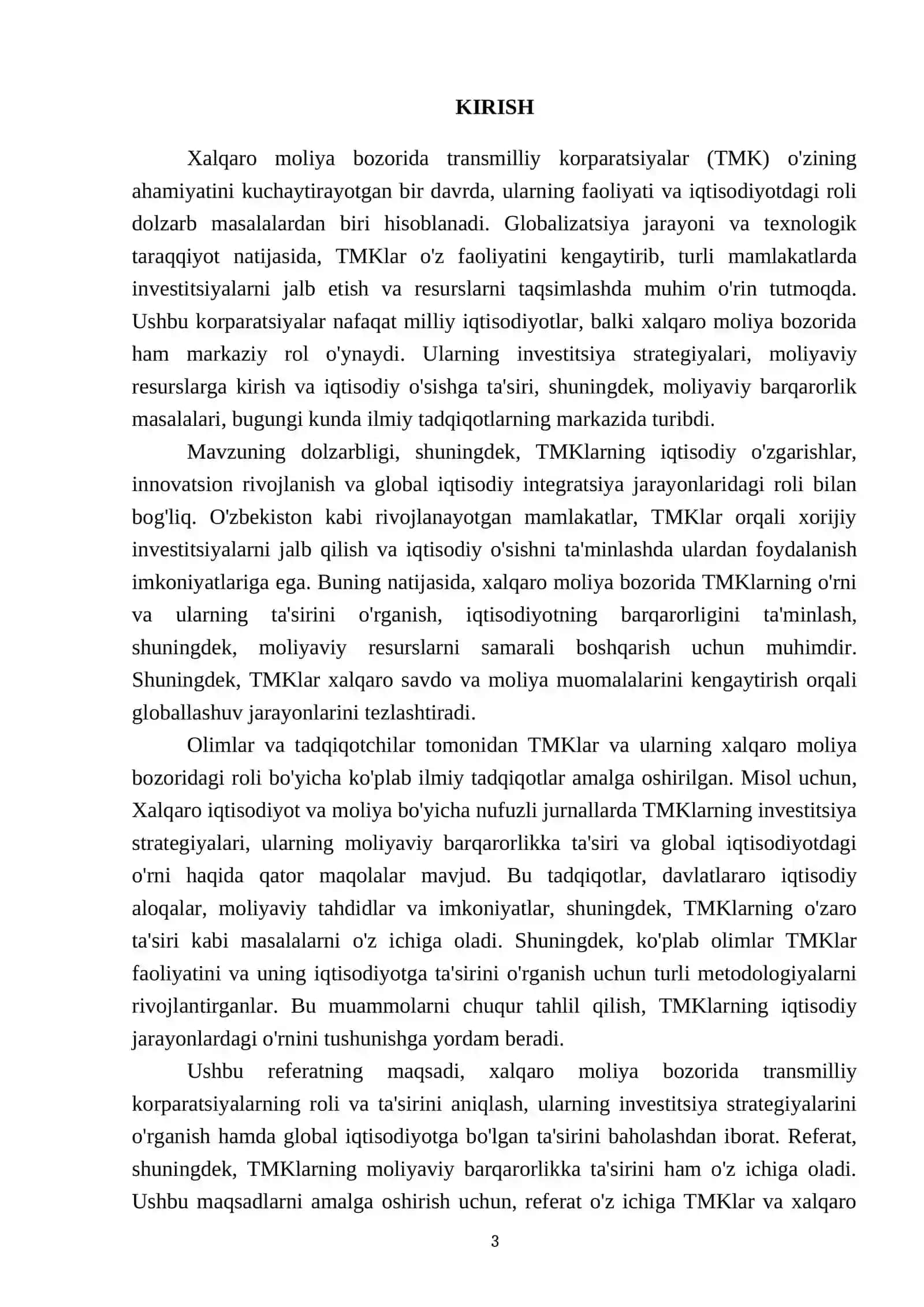 Xalqaro moliya bozorida transmilliy korparatsiyalar 3