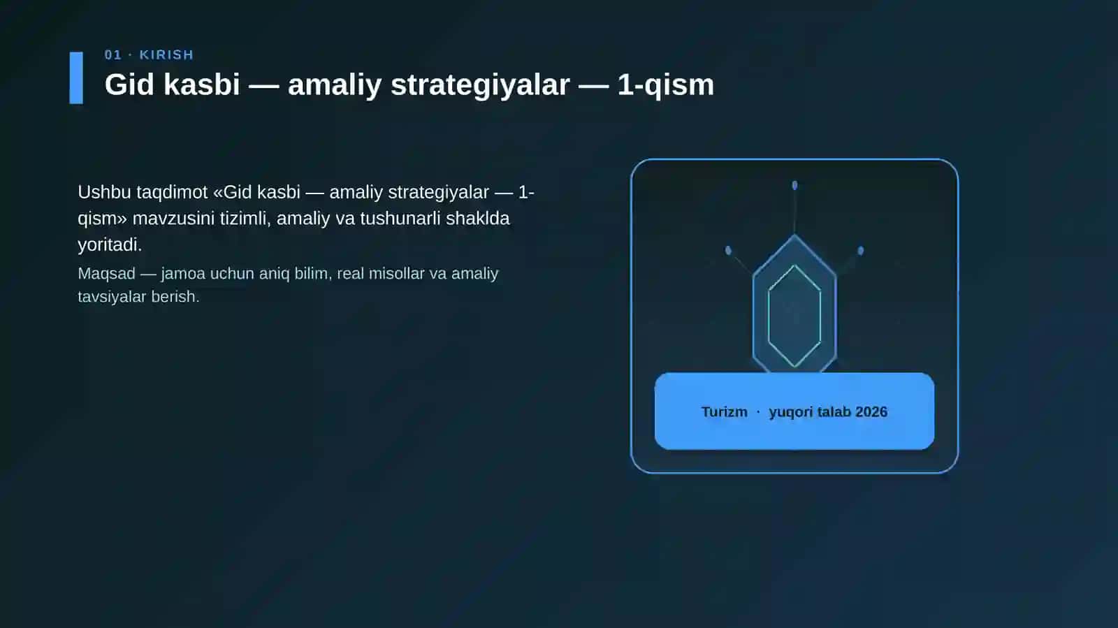 Gid kasbi — amaliy strategiyalar — 1-qism 3