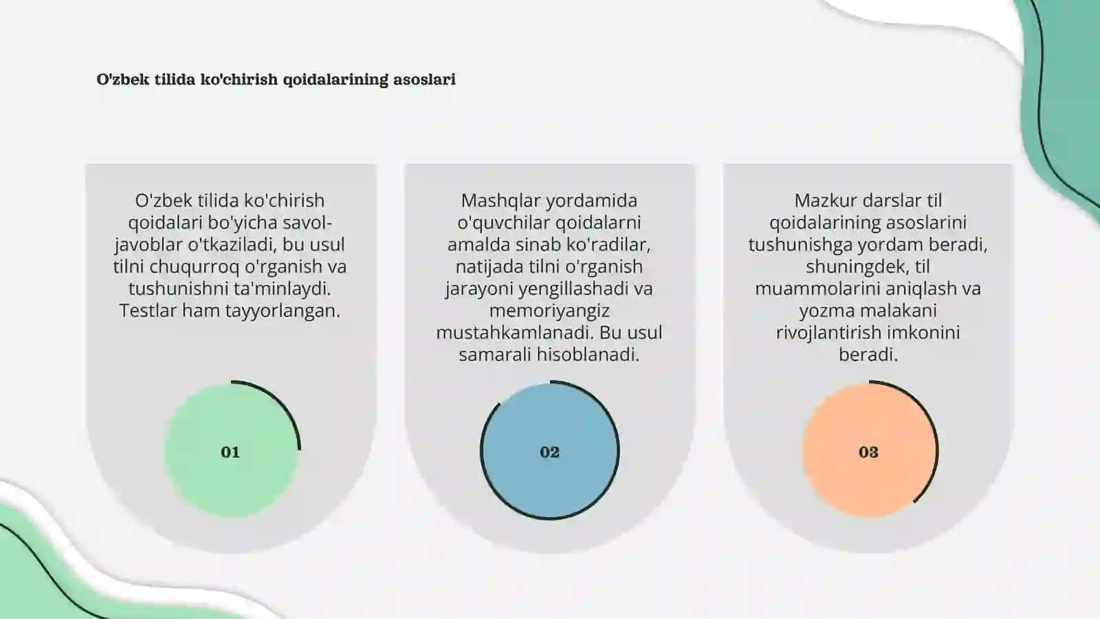 O'zbek tilida ko'chirish qoidalarining asoslari 3