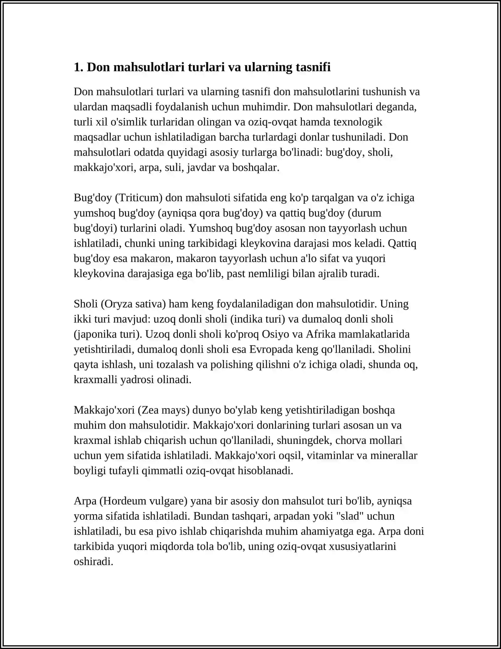 DON MAHSULOTLARI VA ULARNI QAYTA ISHLASH TEXNOLOGIYASI 3