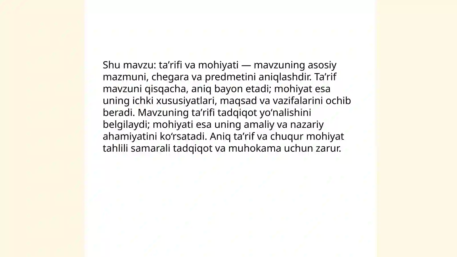 Taʼrifi va mohiyati 3