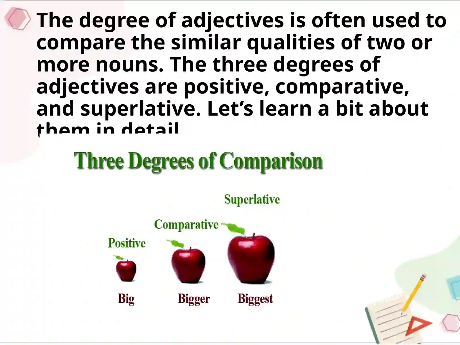 DEGREES OF ADJECTIVES 3