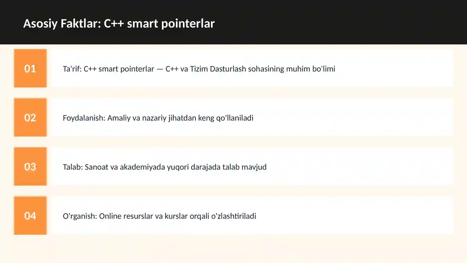 C++ VA TIZIM DASTURLASH 3