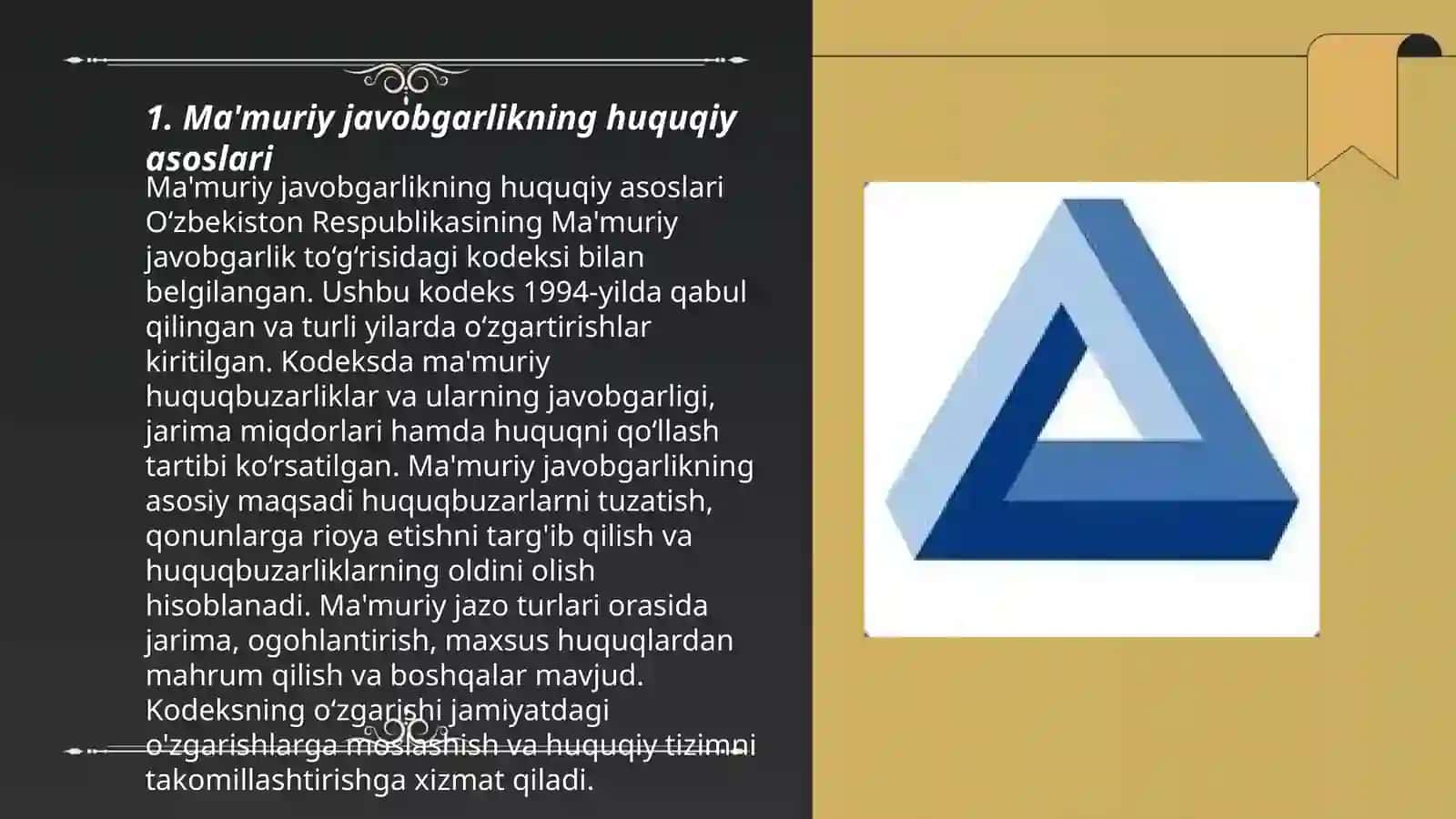 Maʼmuriy javobgarlikni qoʻllash asoslari (Oʻzbekiston Mehnat Kodeksi asosida) 3