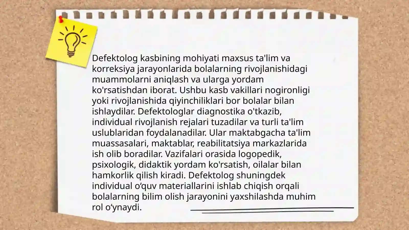Defektolog kasbiga qoʻyiladigan talablar 3