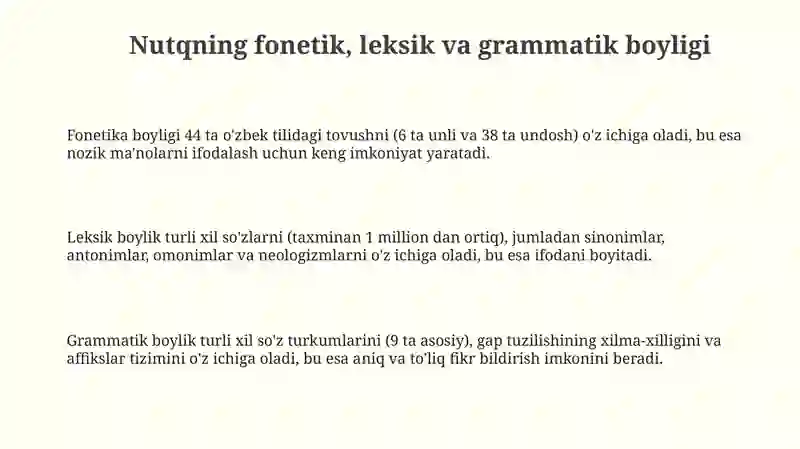 Nutqning boyligivajo'yaliligi 3