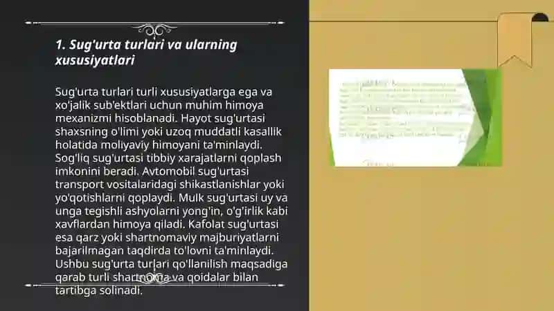 Jismoniy va yuridik shaxslarning mulkini sug'urta qilish 3