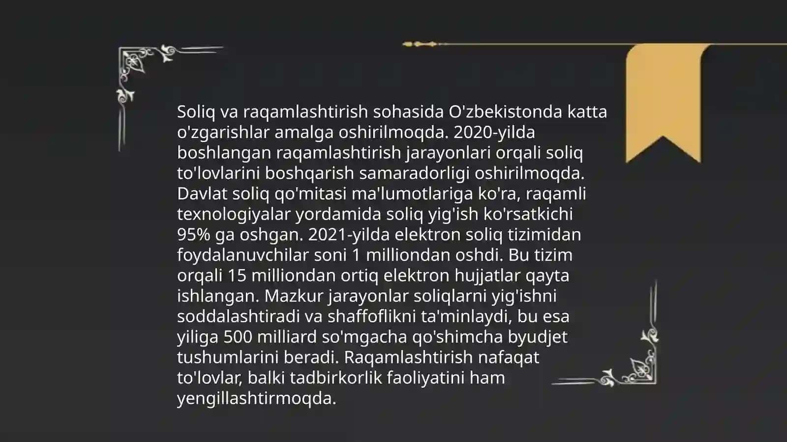 Soliq tizimini samaradorligini oshirish uchun innovatsiyalar tizimi 3