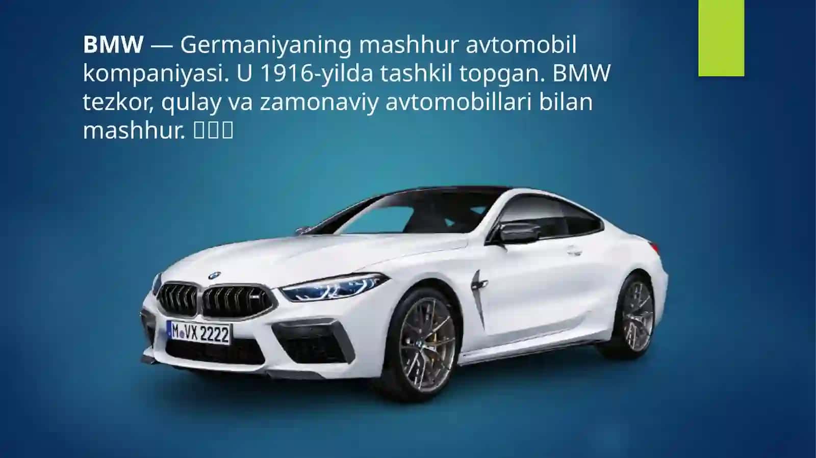 Mashinalar haqida - Taqdimot 3