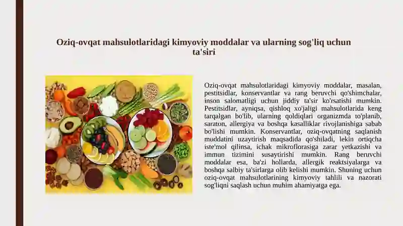 Oziq-ovqat mahsulotlari kimyoviy tahlili va nazorati 3