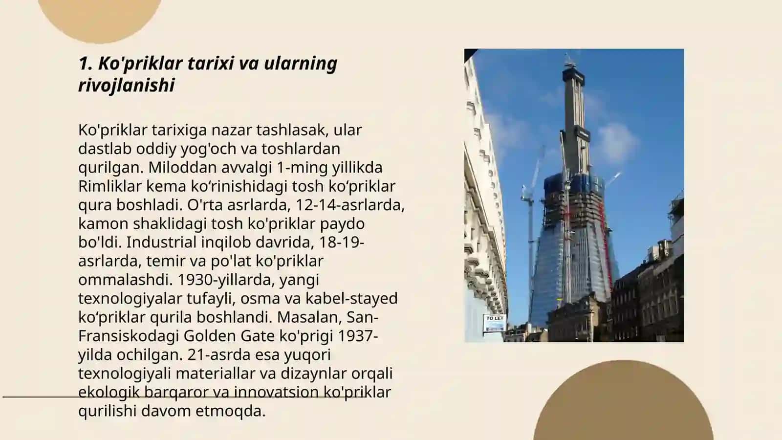 Ko'priklar Tarixi va Rivojlanishi 3