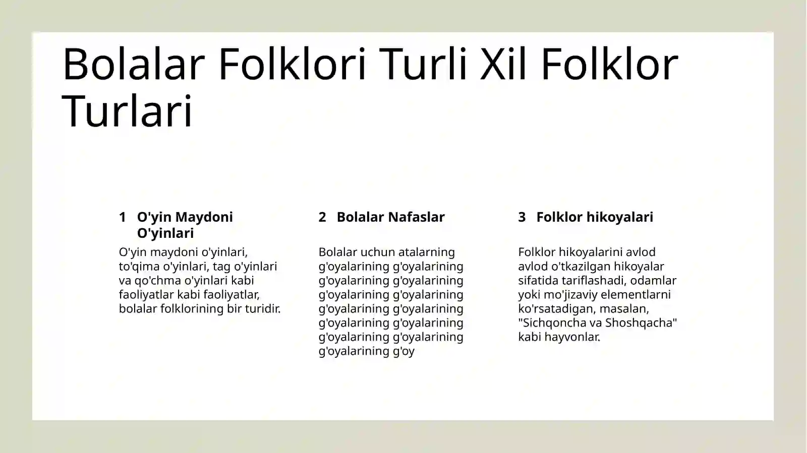 Bolalar folklori 3