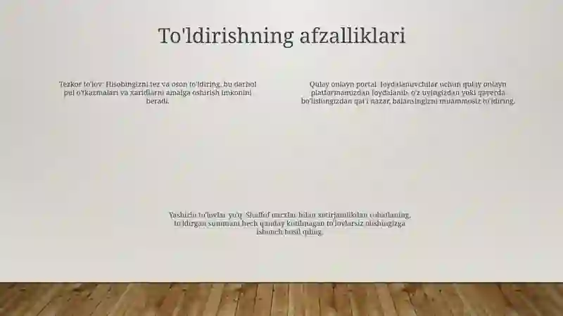 Balansni To'Ldirish 3