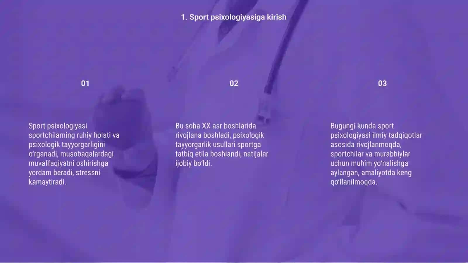 Sport psixologiyasining paydo bo‘lishi va rivojlanishi 3