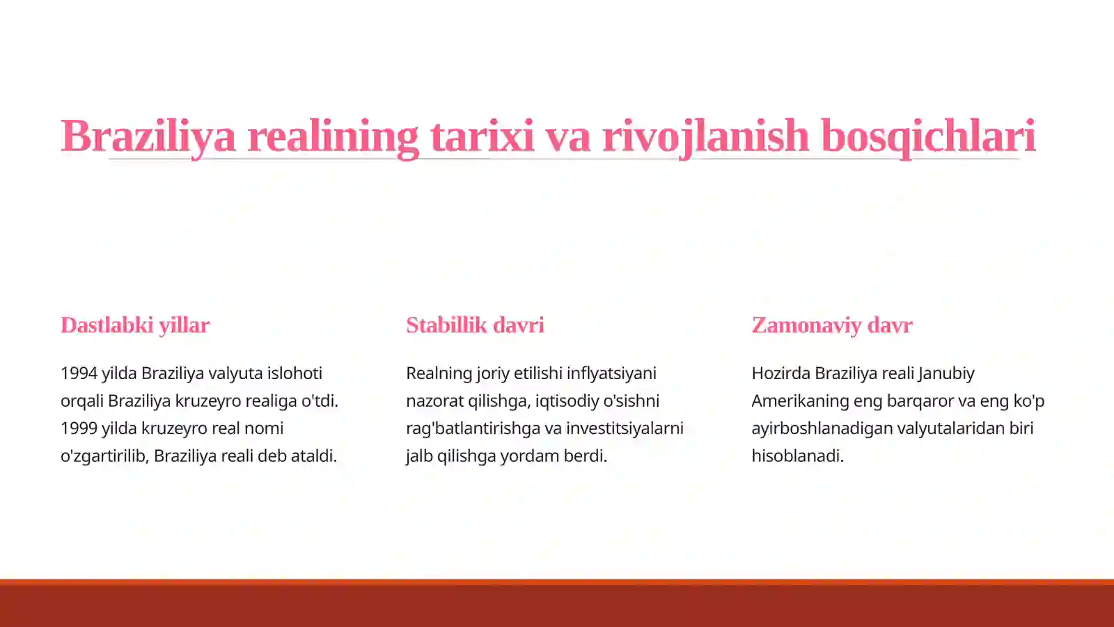 Brazilya pul birligi 3