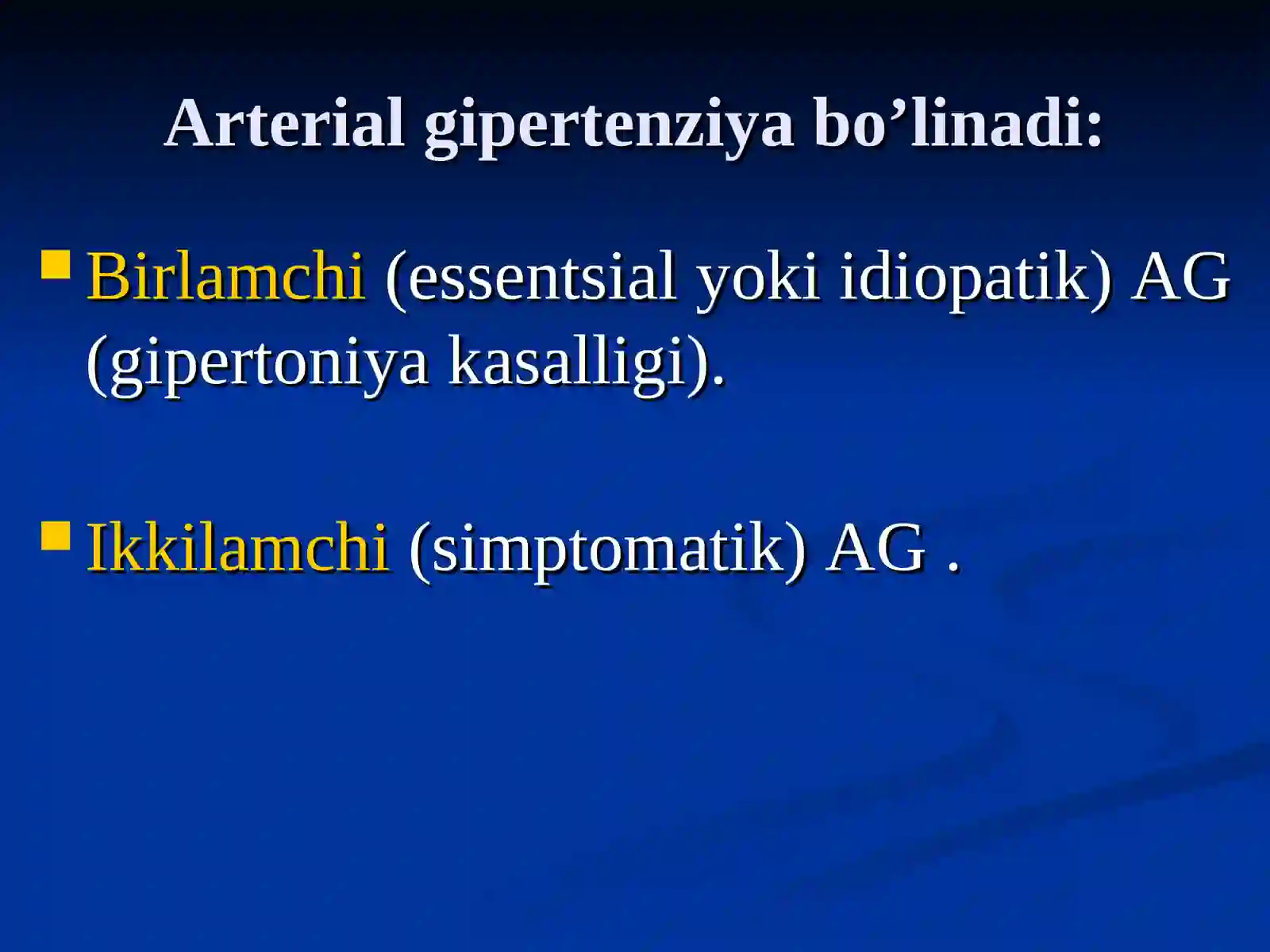 Gipertoniya kasalligi (etiologiya, patogenez, klinika, tekshiruv uslublari, kechishi, davolash) 3